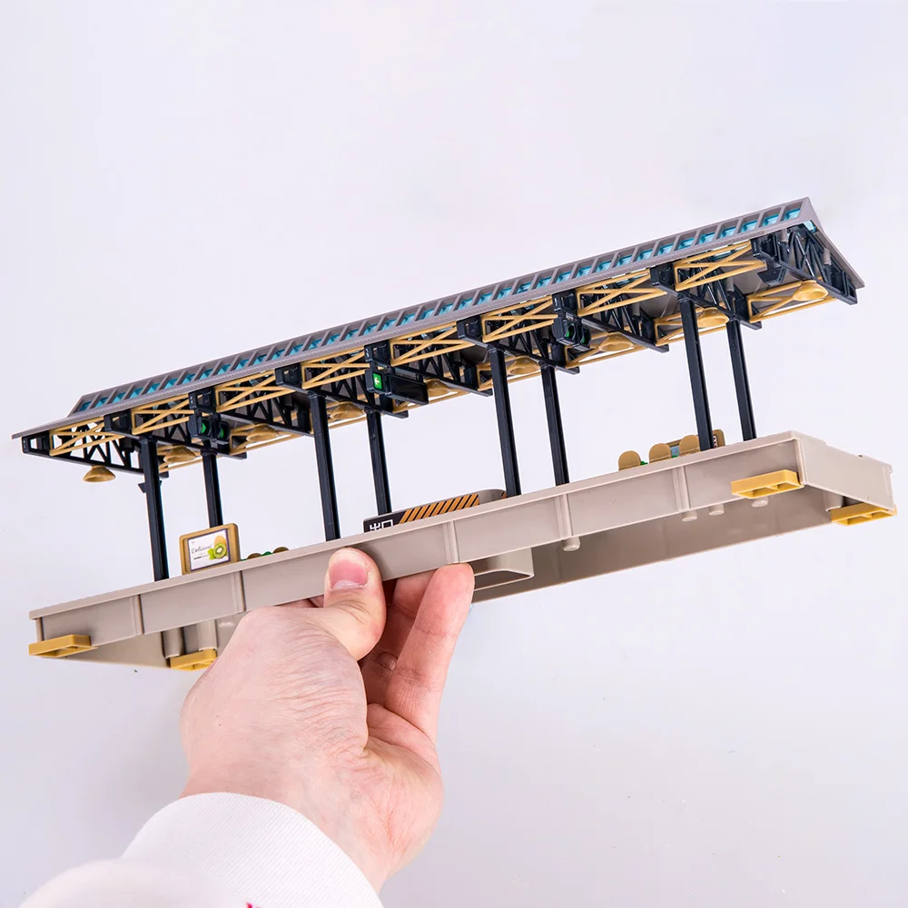 호 시뮬레이션 유럽 스타일의 스테이션 플랫폼 1:87 Diy 모델 디오라마/컬렉션..