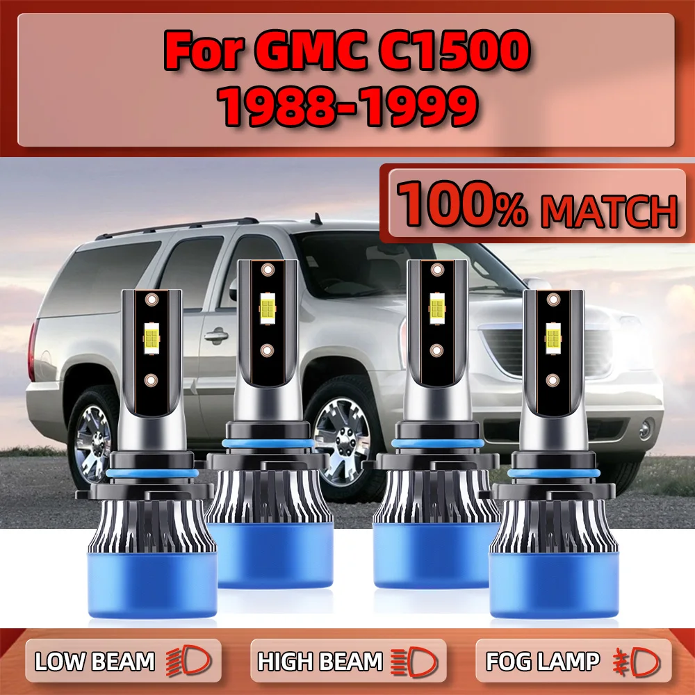 

Super Bright LED Headlights 240W 40000LM Car Light Bulbs 6000K Auto Lamps 12V For GMC C1500 1988-1994 1995 1996 1997 1998 1999