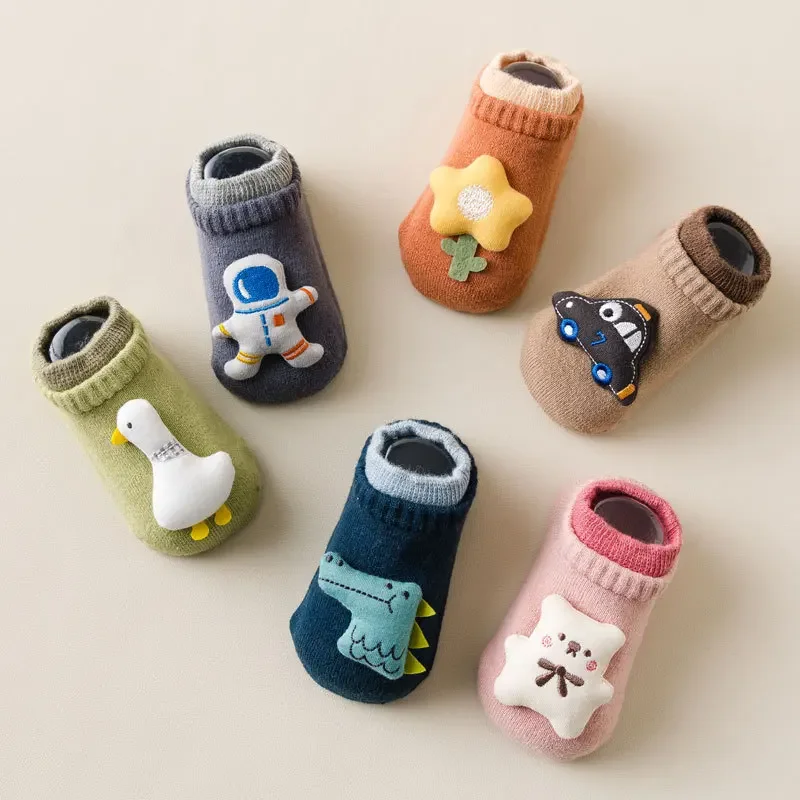 

Autumn Winter Soft Cotton Baby Girls Socks Newborn Cartoon Children Baby Socks Infant Kids Boy Socks Anti Slip Floor Sock Spring