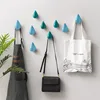 Wall Mounted Hook Creative Water Droplet Clothes Hats Hook Powerful Multi-Purpose Keychain Decorative Wall Clothes Storage 3