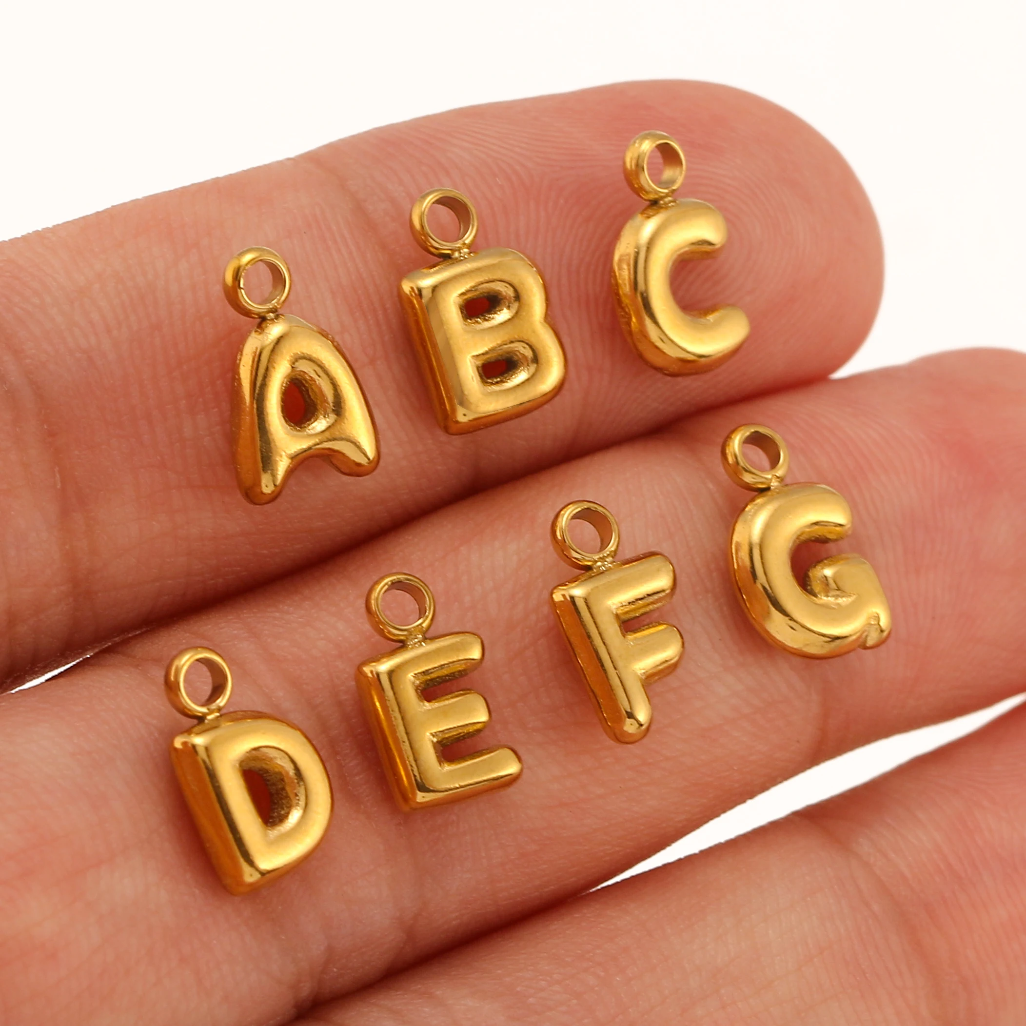 Jewelry Making Cheap Initial Charms Gold Letter Charms,18k Gold