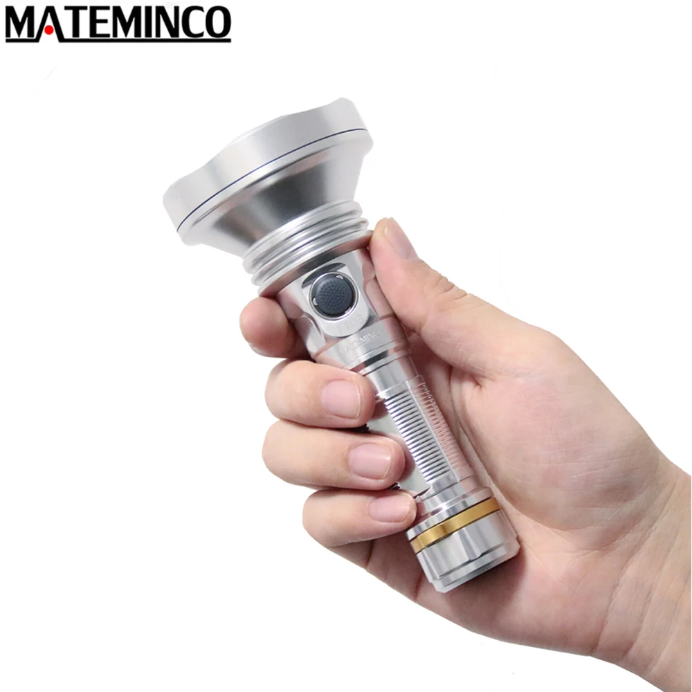 MATEMINCO FT03 Super Bright Flashlight Max 10020 Lumen Beam Distance 587 Meter Small Size Torch USB-C Rechargeable Search Light