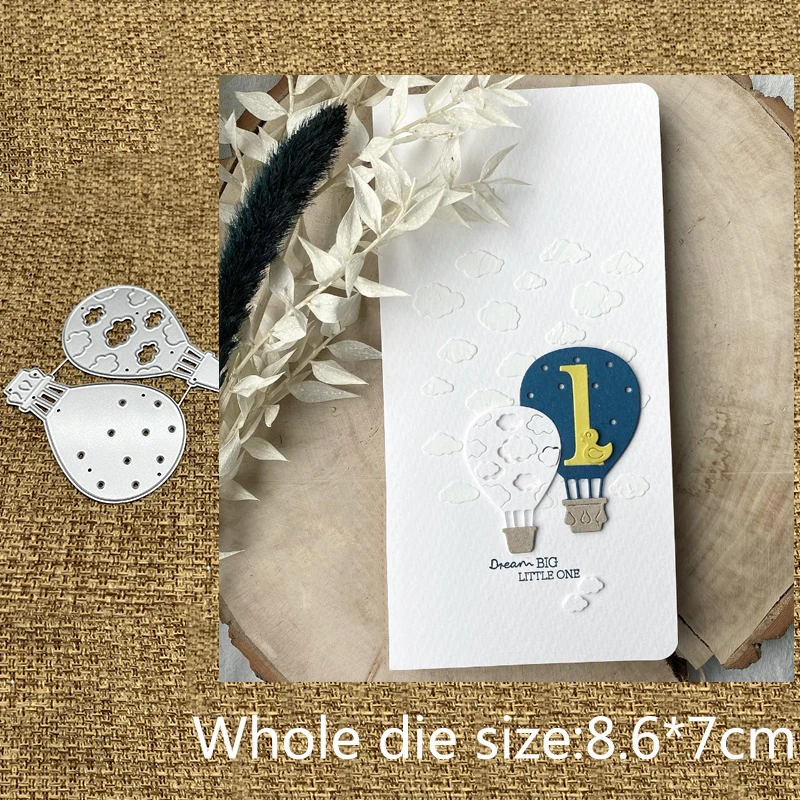 Xldesign Craft Metal Stencil Mold Cutting Dies Cloud Hot Air Balloon Scrapbook Die Cuts Album Paper Card Craft Goffratura
