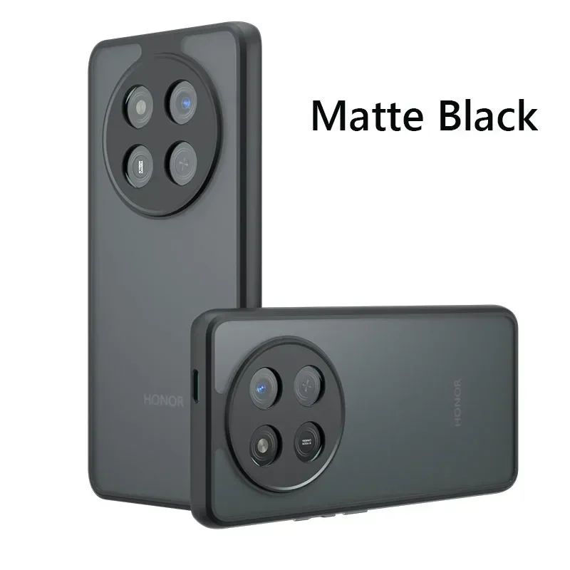 Matte Shockproof Airbag Phone Case with Hard Bumper and Soft Back Cover