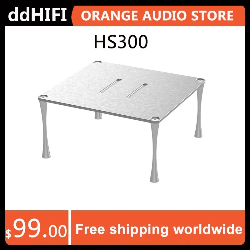 

DD ddHiFi HS300 HiFi Display Stand for Desktop Amplifiers, Aluminum Alloy Storage Holder / Rack for Table-Top Audio Devices