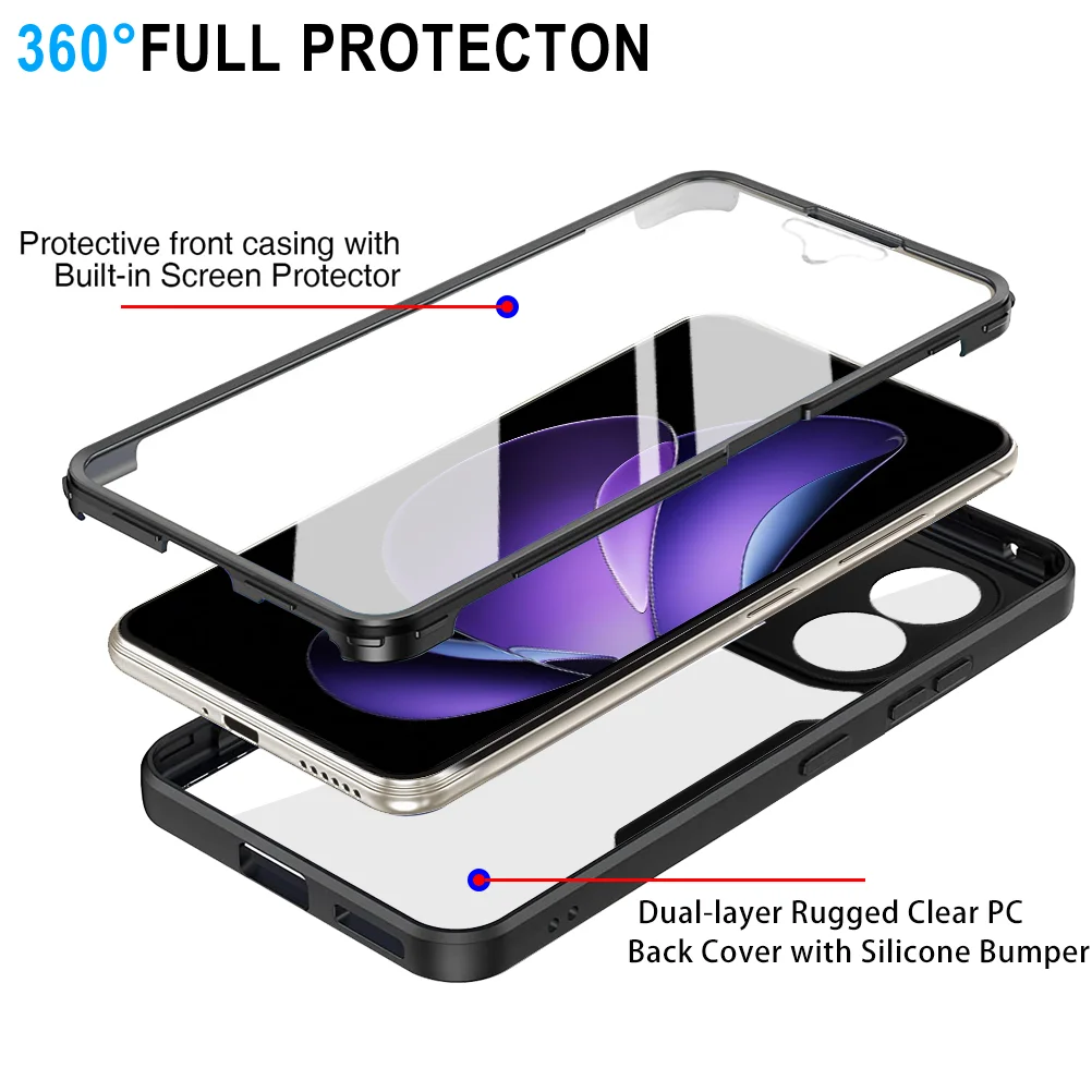 Full Body Shockproof Clear Protective Case