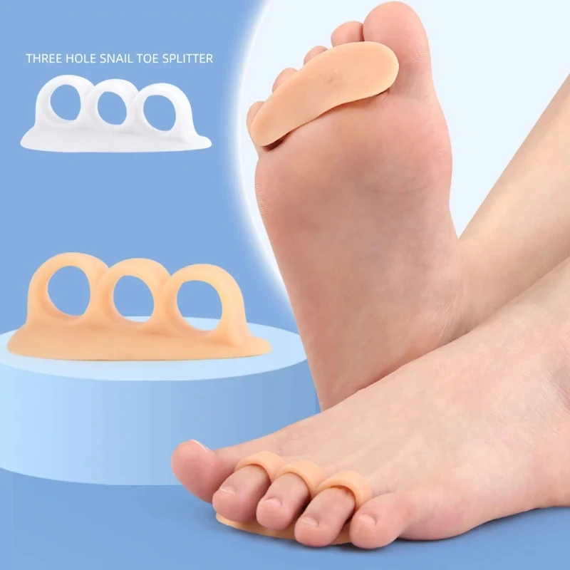 Toe Separator Hallux Valgus Silicone Corrector Foot Care Bunion Straightener Pedicure 2Pcs