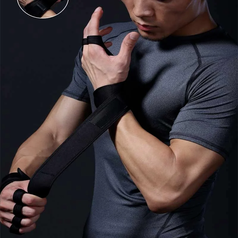 Sports Gloves Weight Lifting Gloves Weight Lifting Training Gloves for Women Men Fitness Sports Body Building Gymnastics Grips Gym Hand Palm Wrist Protector Gloves