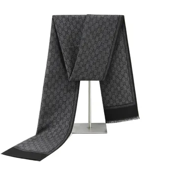 2025 Brand Designer Winter Cashmere Scarf Men Luxury Letters Print Pashmina Scarves Fashion Mens Business Neck Soft Warm Scarfs