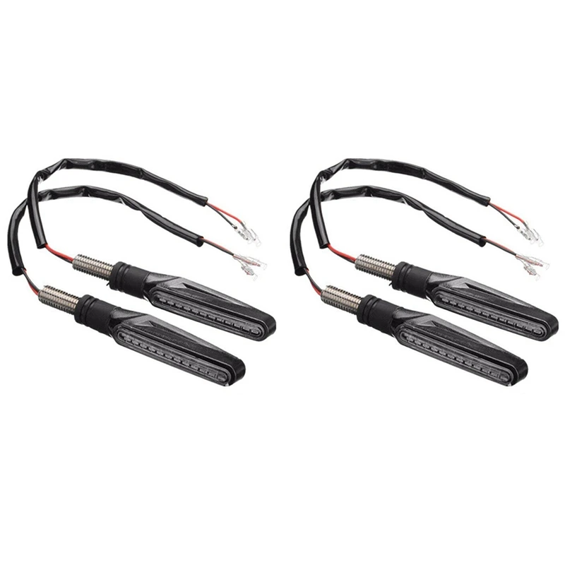 2x Motorcycle Led Turn Signal Lights For Kawasaki Ninja 1000 250r 300
