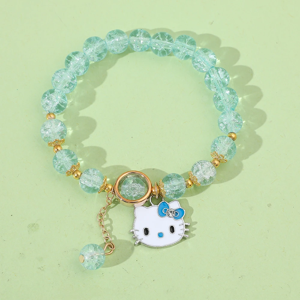 Kleurrijke Anime Japanse Mode Schattige Ins Hello Kitty Diy Kralen Armband