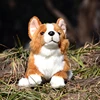 Welsh Corgi Dog High Fidelity Anime Cute Plushie Corgi Plush Toys Lifelike Animals Simulation Stuffed Doll Kawai Toy Gifts Kids 5