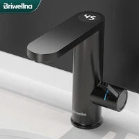 Briwellna chauffe-eau électrique robinet d'eau chaude 2 en 1 robinet de lavabo Geyser sans réservoir 220V robinet de chauffe-eau instantané pour la maison 1