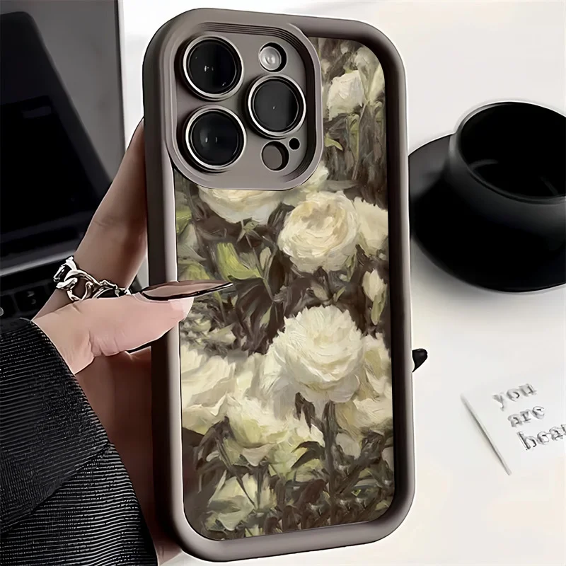 Romantic Rose Flower Protective Phone Case