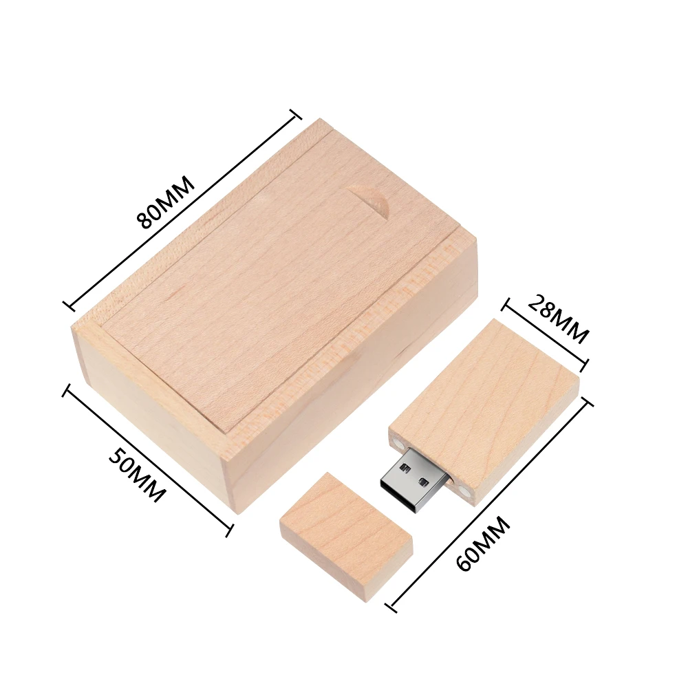 나무 USB + 선물 상자, USB 플래시 드라이브, 2.0 나무 펜드라이브, 비즈니스 선물, 무료 커스텀 로고, 4GB, 8GB, 16GB, 32GB, 64GB, 로트당 10 개