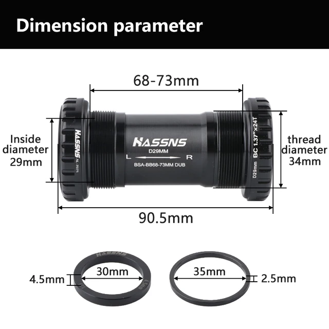 HASSNS Central Movement Bicycle Bottom Bracket Mtb