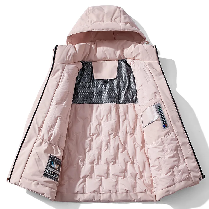 Women Winter Snow Jackets Waterproof Windproof Fleece Warm Outdoor Raincoat Hiking Camping Skiing Climbing Thermal Jacket