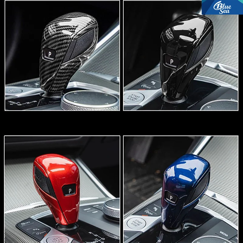 For BMW New 3/2/4 Series G20 G22 Car Gear Shift Knob Z4 X3 X4 G01 G02 Car Gear Shift Knob Handlebar Trim Cover Car Accessories