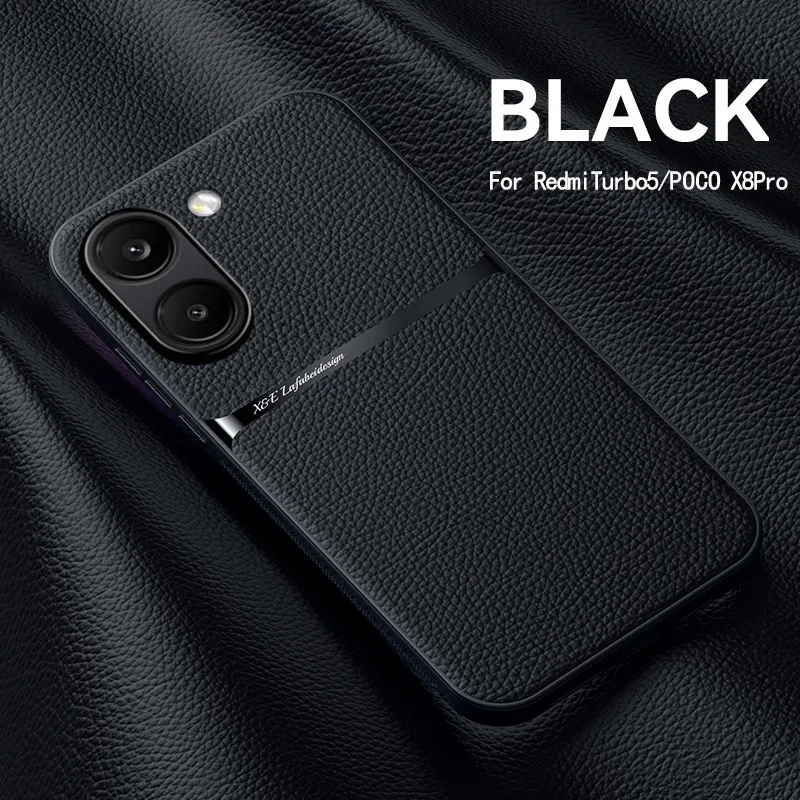 Luxury Leather Magnetic Phone Case with Car Holder Feature