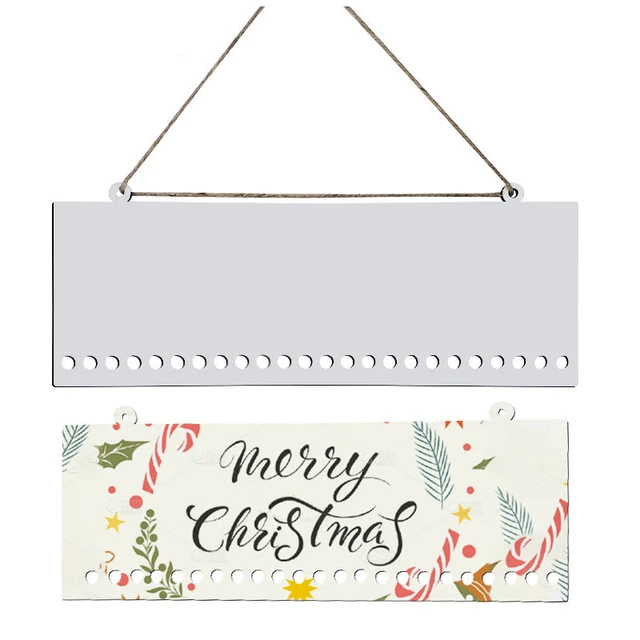 Free Shipping 50 Sets/lot 17.7/6.9 Inch Sublimation Blanks Mdf Christmas  Candy Cane Advent Calendar For Christmas Decor - 3d Printing Materials -  AliExpress