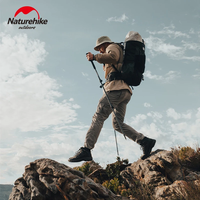Retractable Straight Posture Cane Walking Stick - Camping Travel Trekking Pole, Adjustable 41-50"