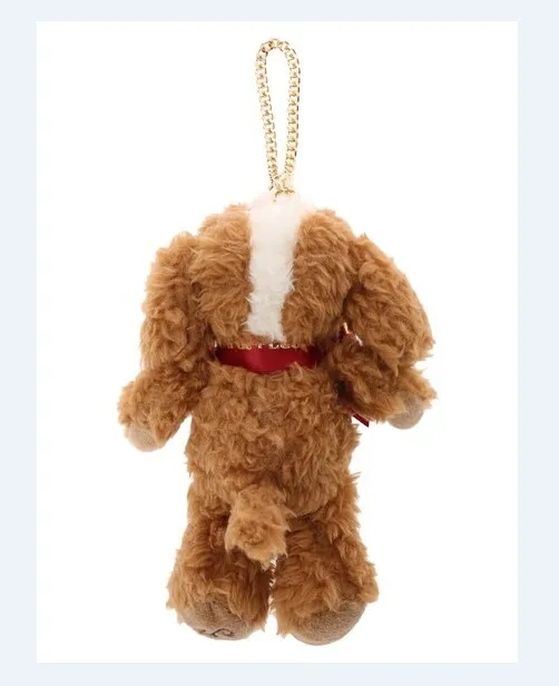 Sweet Cute Plush Women's Doll Ornaments High-End and Fashionable Japanese Style Bow Metal Chain Decorative Bag Accessories