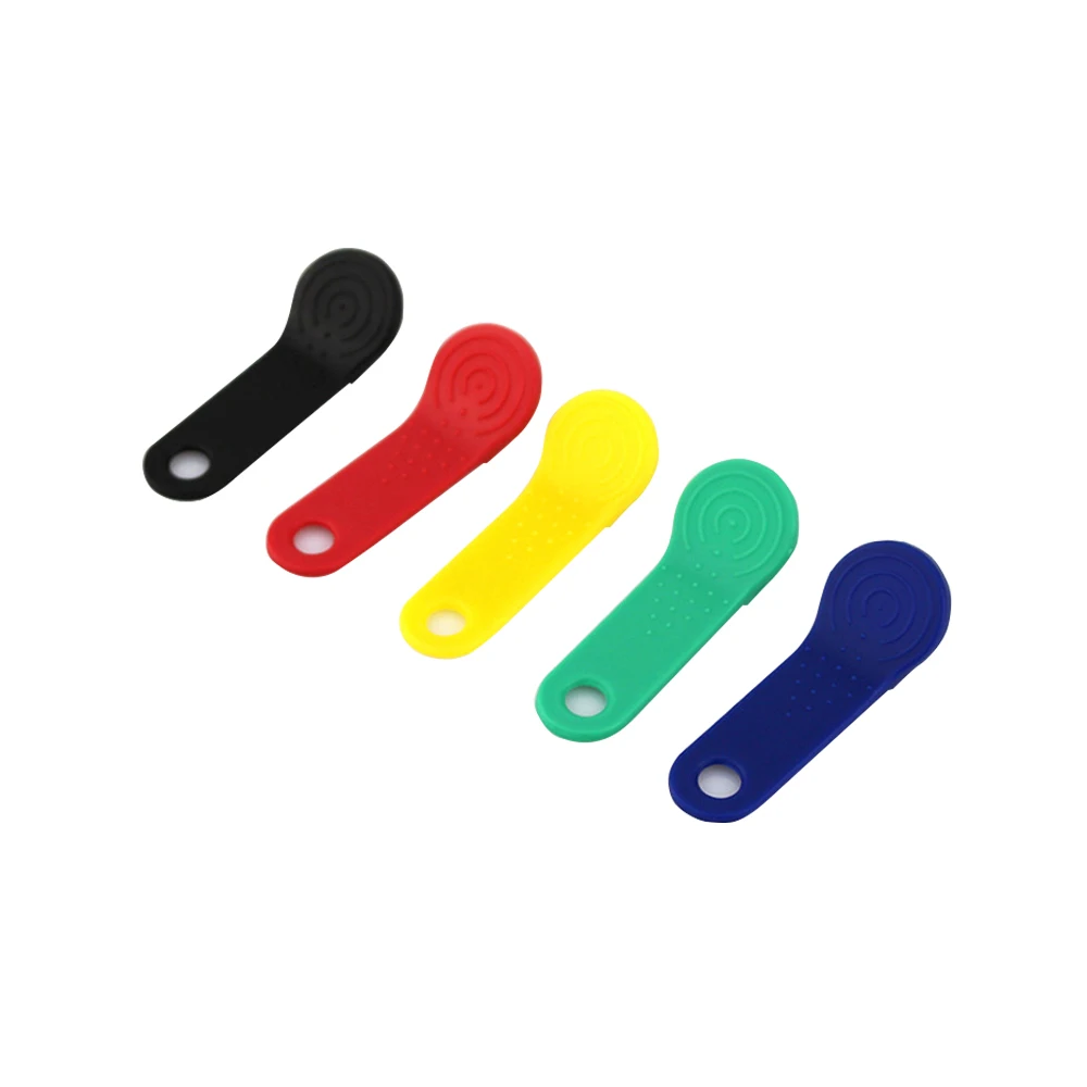 Dallas DS1990A DS1990 F5 Serial Number iButton I-Button electronic key IB tag cards fobs w/ handle 100 pcs