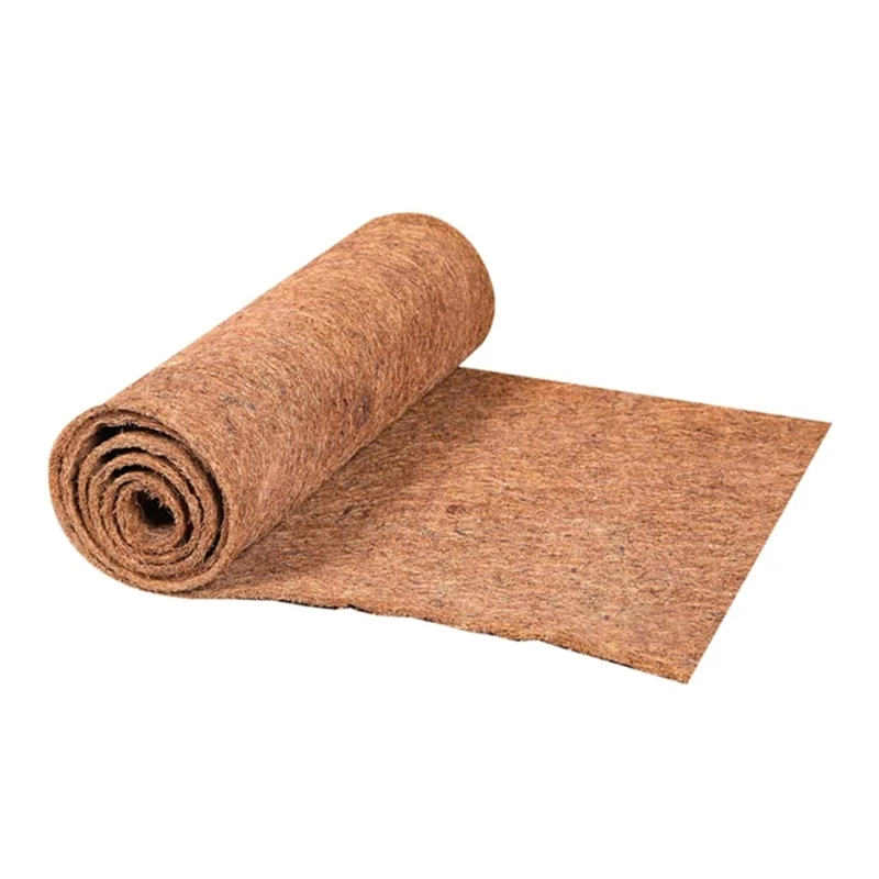 Reptiles Carpet Natural Fiber Mattress Tortoises Mat Pet Terrarium Liners Pad Brown Bedding for Lizards, Snake reptile bedding material reptile carpet