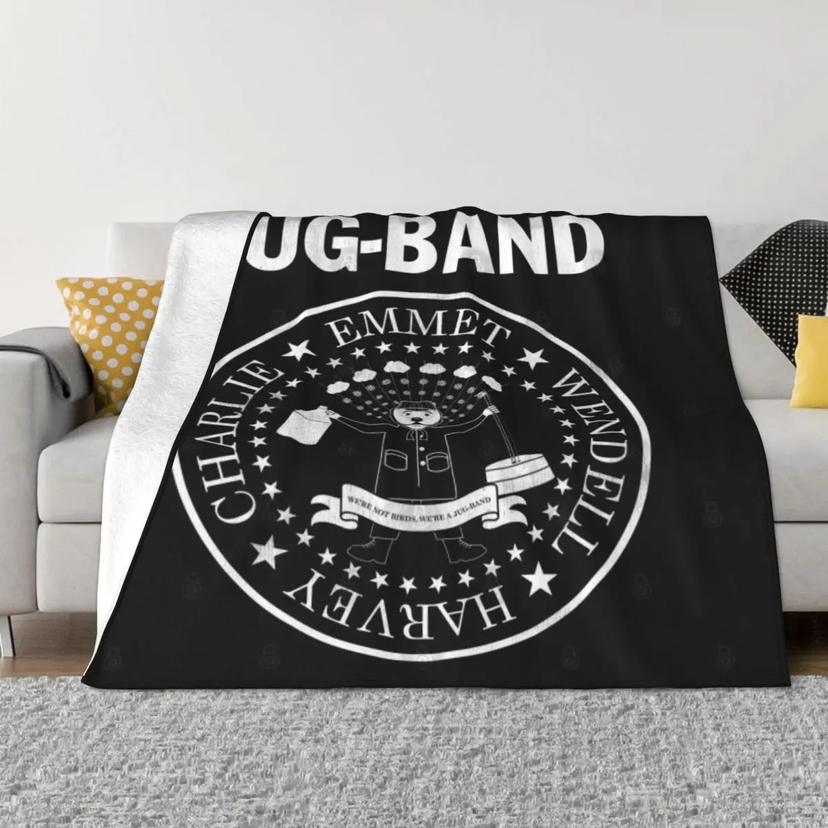 

Jug Band Soft Micro Fleece Blanket Personalized Portable For Living Room AntiPilling