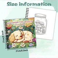 1pc,Puppy Colouring Book - Teen Colouring Book - 30 Sheets, 8.3x 8.3 inches, Adult Stress Relief, Birthday, Holiday Party Gift 2