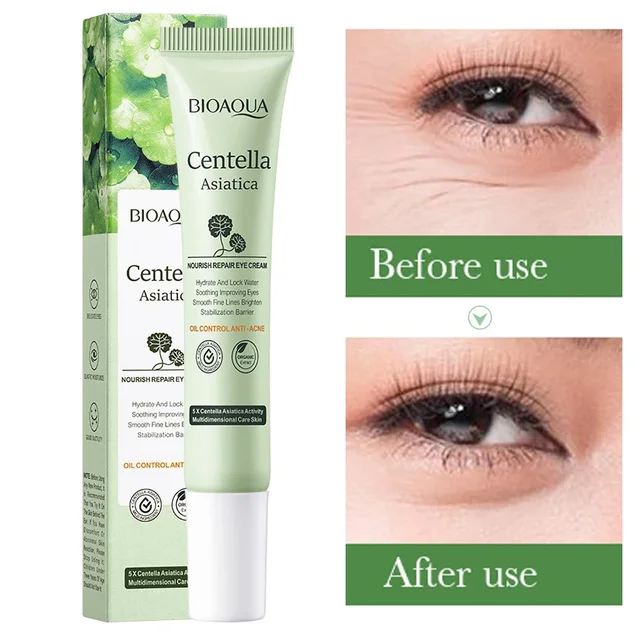 Centella Asiatica Eye Cream Moisturizes Tightens Lightens Dark Circles Eye Cosmetics Smooth Eye Lines Nourishes  Makeup 1