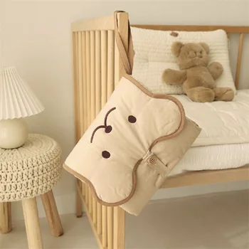 Portable Baby Diaper Changing Pad for Newborn Quilted Bear Foldable Waterproof Diaper Mat Infant Urine Pad Reusable Baby Items 1