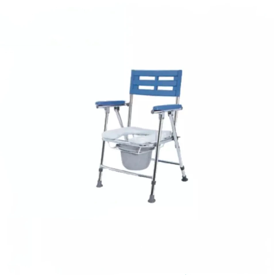 Hospital plastic folding commode chair bathroom toilet adult bath seat for elderly Commode Toilet 2