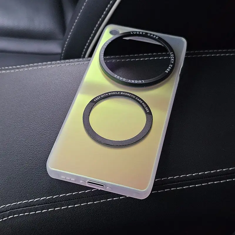 Laser Slim Magnetic Protective Hard Back Cover Case - Elegant Phone Shell