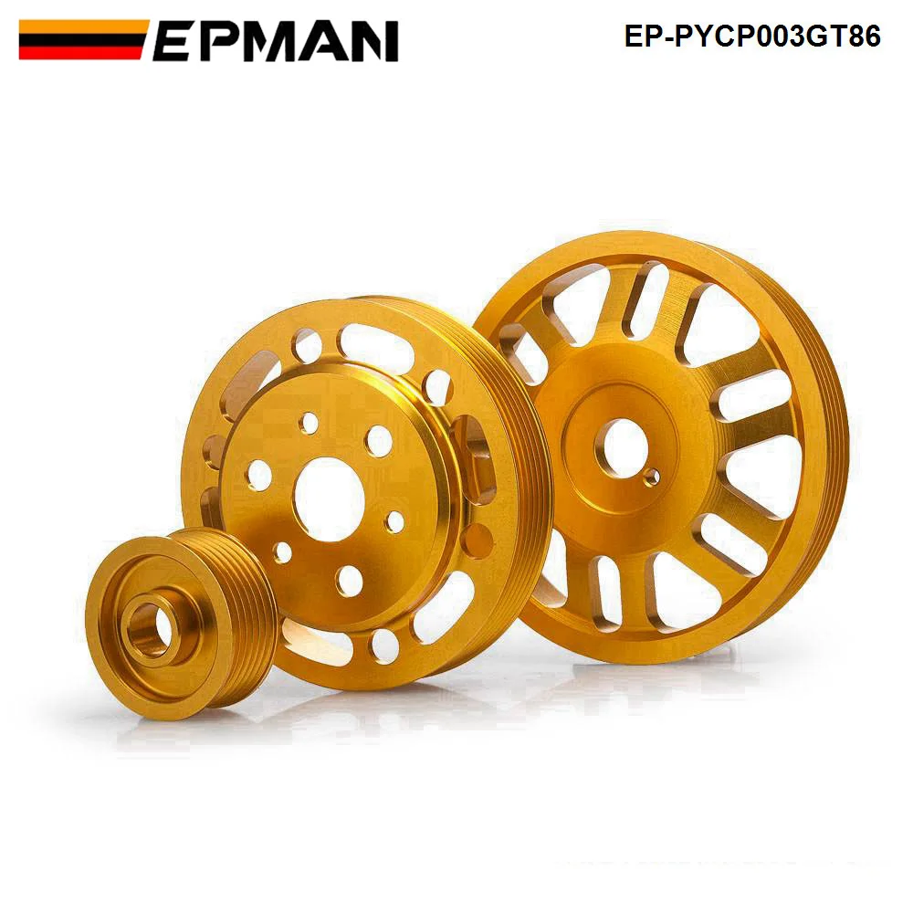 EPMAN Light Weight Crank Pulley Power Steering For Toyota GT86 Subaru BRZ Scion FRS EP-PYCP003GT
