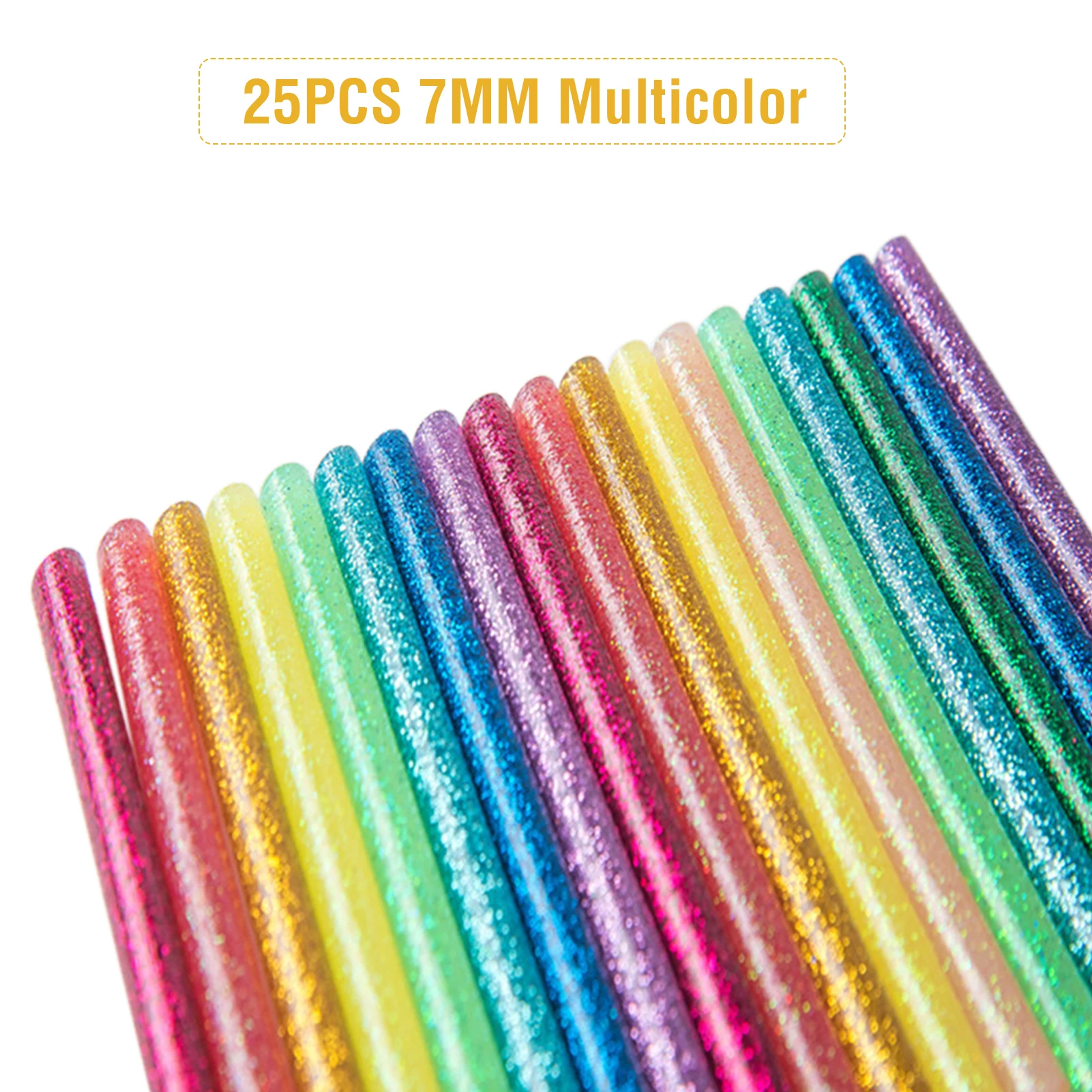 

Hot Gun Sticks 25pcs Multicolored Hot Glue Gun Stick for DIY Art Craft General Repairs Diameter 7mm * 200mm