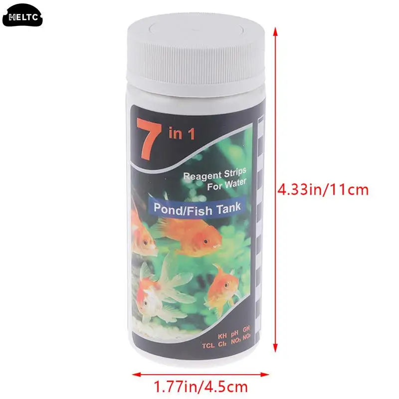 50/100 Pieces/tube Aquarium Testing Kit For Freshwater Saltwater Pond Test Strips For Fish Tank Testing Fresh And Salt Water