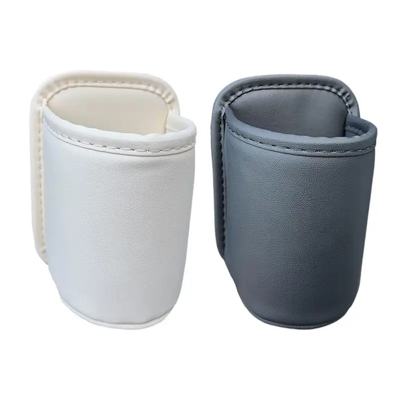 Car door cup holder Leather Automotive Drink rack Storage bin auto Back Seat cup holder Organizer for car interior accessories