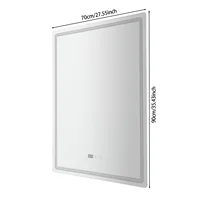 Led Bathroom Mirror With Light Bathroom Mirror With Light Clock Time Dimmable Anti Clock Mirror Smart Mirror - Image 6
