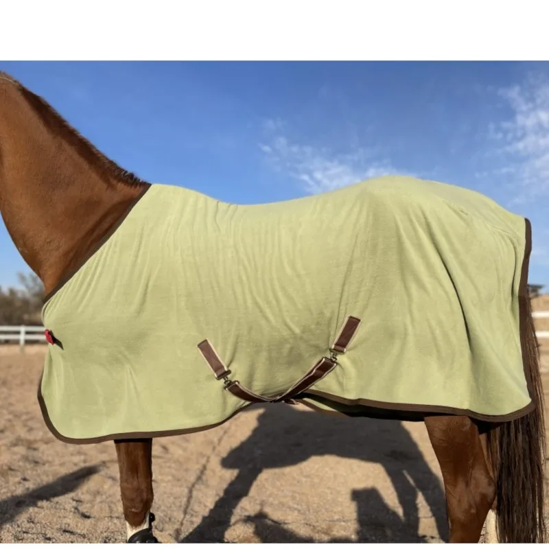 Alfombra De Caballo Spring and Autumn Fleece Outdoor Thermal Insulation Sweat-Absorbent Breathable Full Size Horse Rug