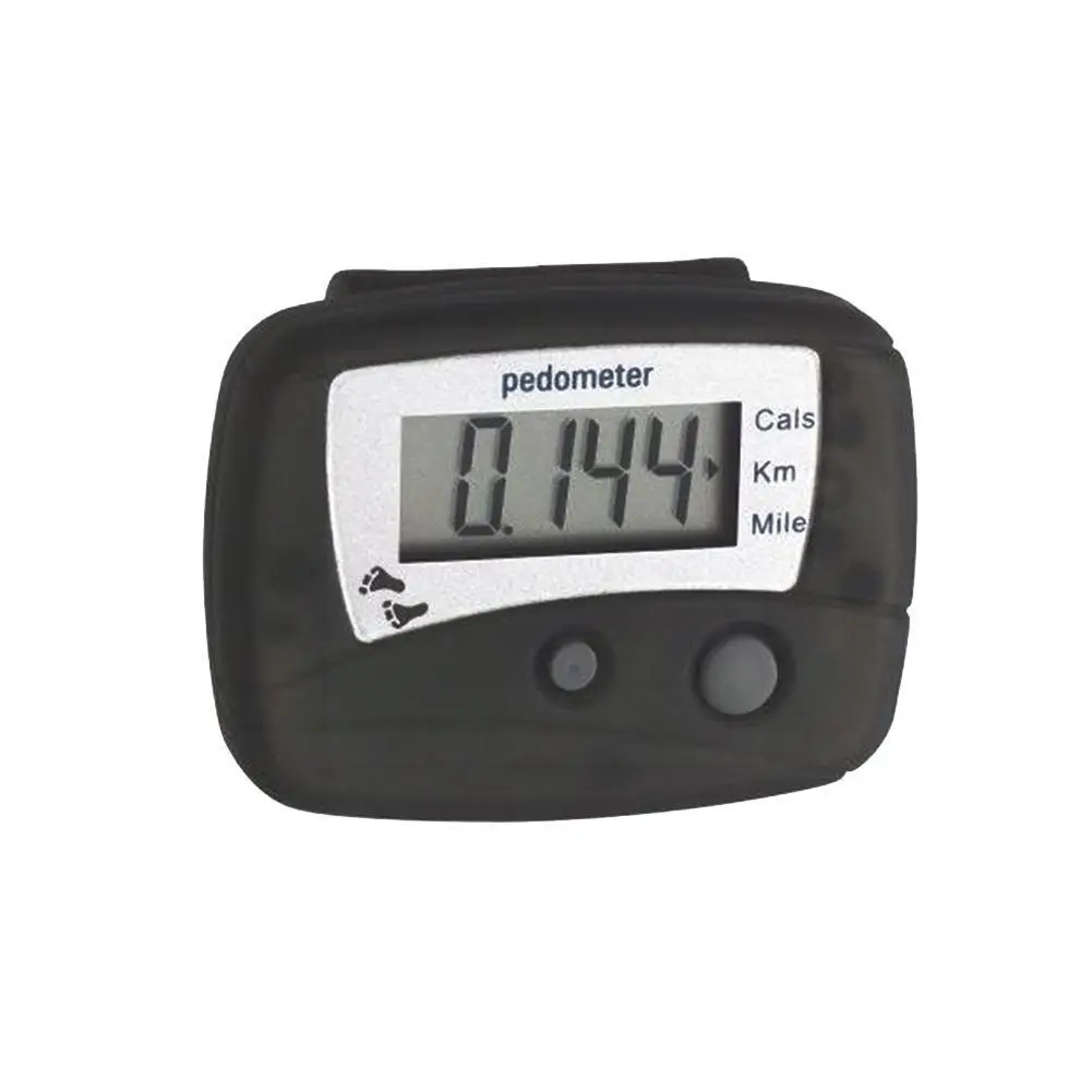 Pedometer Step Calorie Kilometer Counter Walking Run Clip Keys Portable Double Equipment Digital Design Distance Pocket Fit W6J8