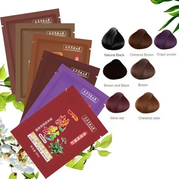 Colore dei capelli Tintura per capelli istantanea Shampoo per capelli Nero Marrone Copertura per capelli Estratti di zenzero naturale a lunga durata Strumenti per lo styling dei capelli