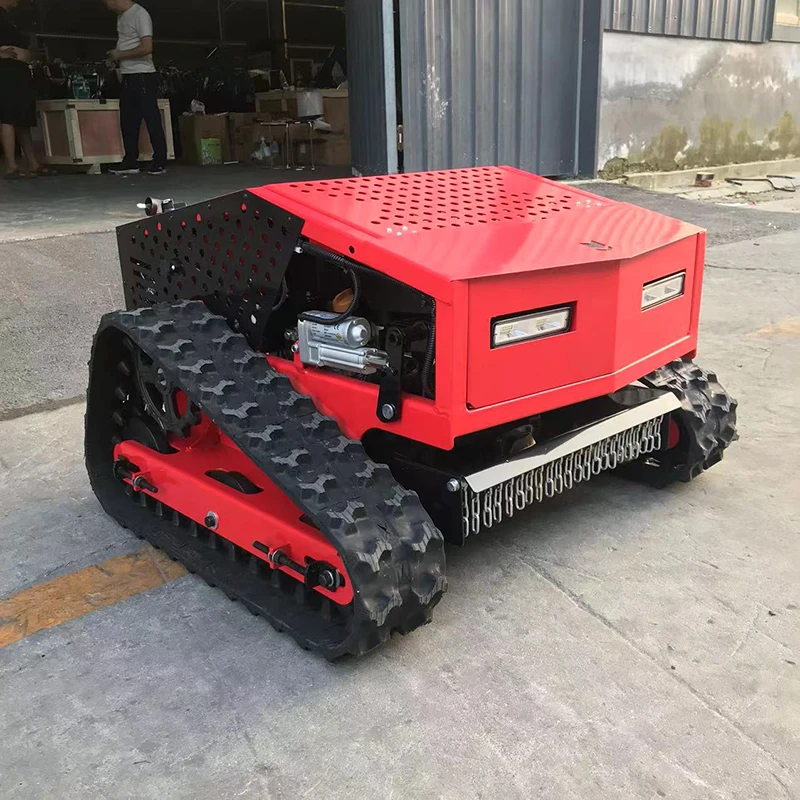 Crawler Robot Lawn Mower Self Propelled Remote Control Walking Tractor Garden Grass Cutting Machine Automated customized