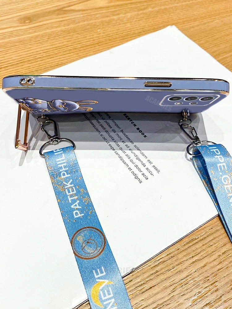 Premium Silicone Crossbody Lanyard Case with Bracket