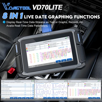 NEWEST VDIAGTOOL VD70 Lite AUTOMOTIVE SCANNER OE FULL SYSTEM DIAGNOSTIC TOOLS FCA Bi Directional Control