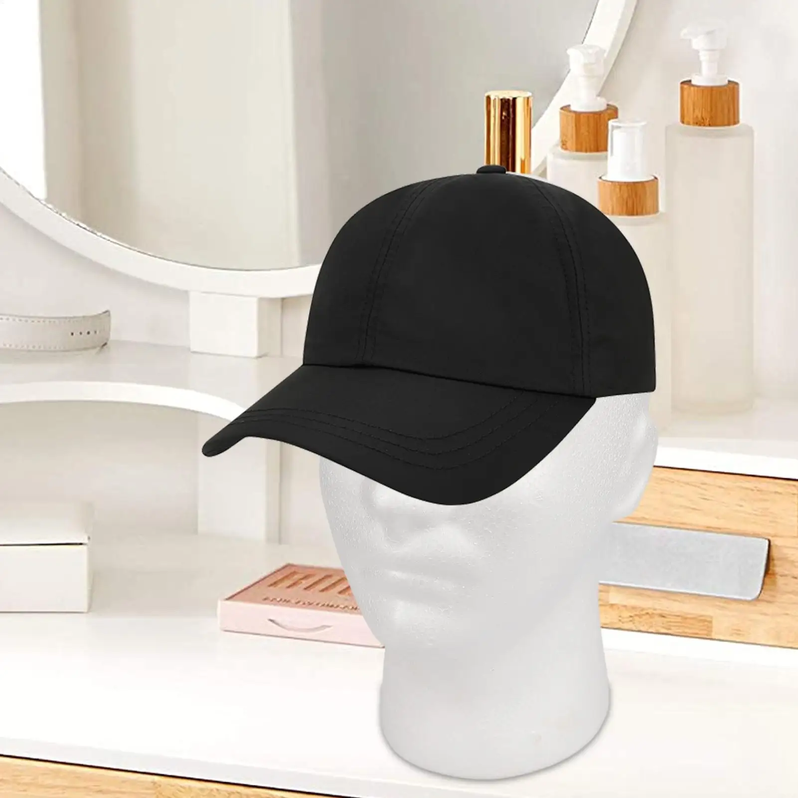 Testa di Manichino per Esposizione di Cappelli, Occhiali, Parrucche, Accessori per Acconciature per Parrucchieri, Studenti e Saloni - immagine 4