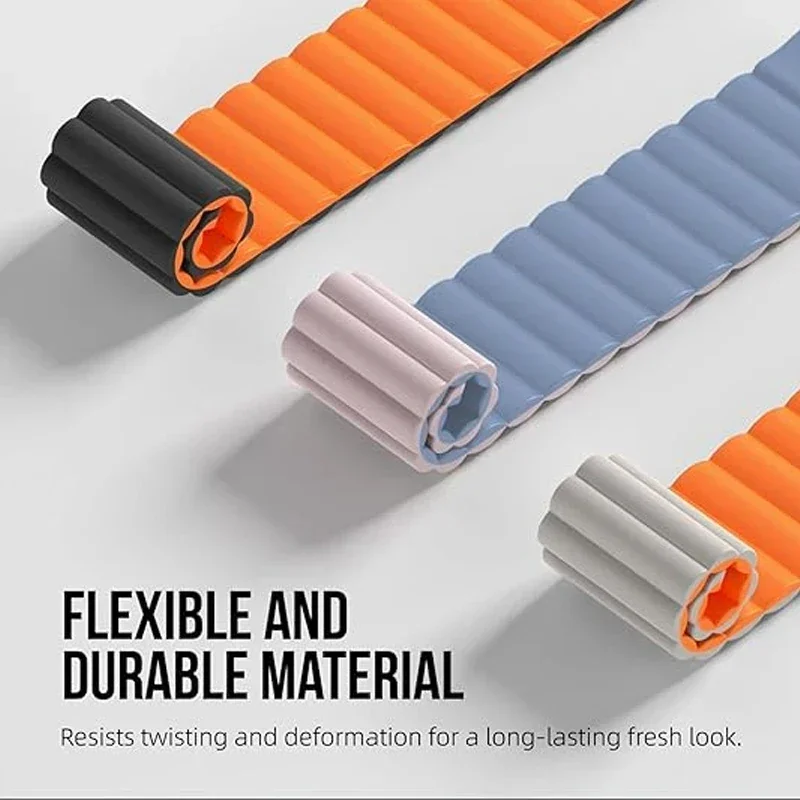 Magnetic Loop Band for Smartwatches - Adjustable 18mm, 20mm, 22mm Bracelet Strap
