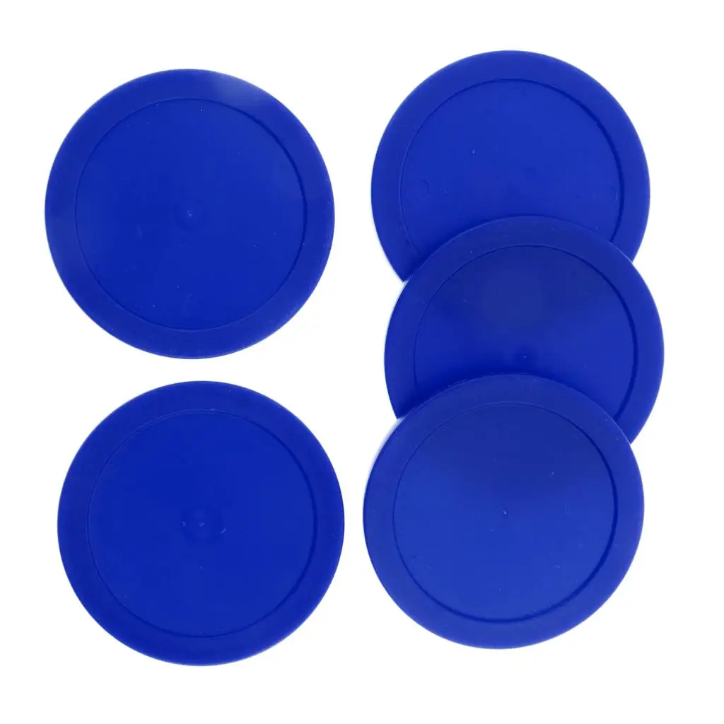 2x 5 Pieces 62mm Replacement Pucks for Full Size Tables Blue
