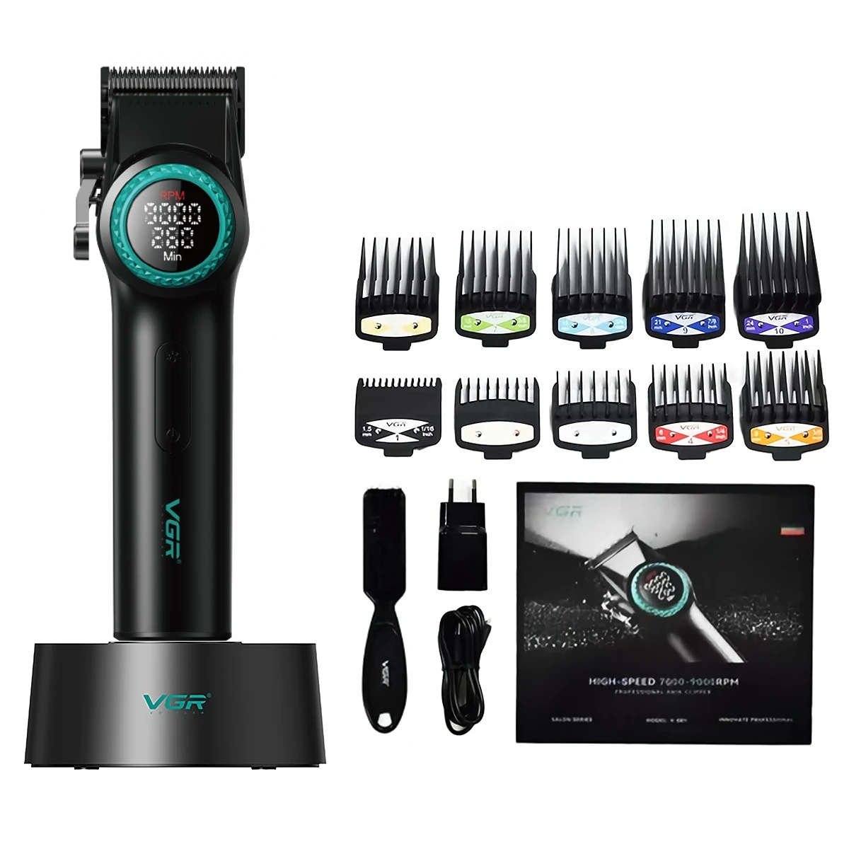 VGR ماكينة تشذيب الشعر احترافي ماكينة قص الشعر حلا...