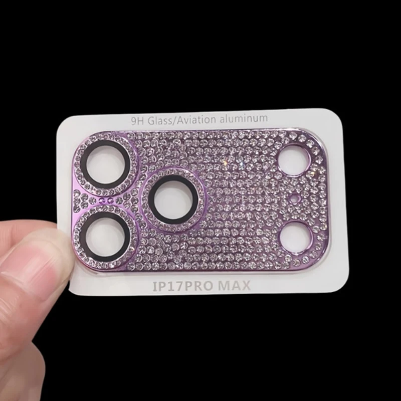 Diamond Camera Lens Protector with Glitter - Scratch-Resistant Cover